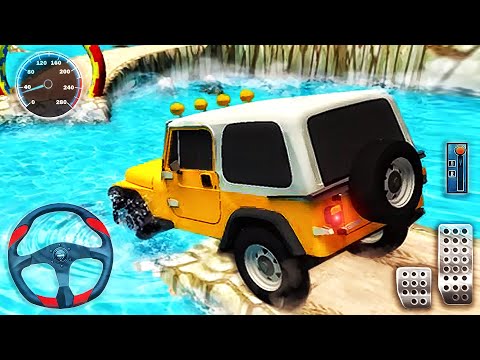 Realistic Offroad Jeep Driving Adventure - Mountain Car Stunt Simulator - Best Android GamePlay