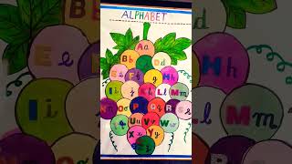 CAPITAL And small Alphabets learning chart