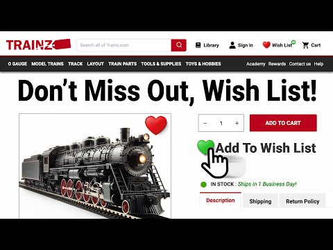 How to use the Wish List on Trainz.com! #trainz  #modeltrains