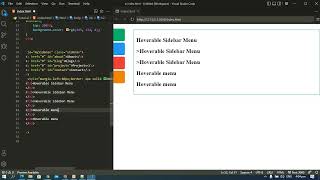 Download the video "Tutorial   HTML Hoverable Sidenav Buttons Sidebar Menu"