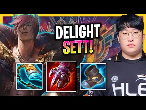 DELIGHT IS A GOD WITH SETT SUPPORT! | HLE Delight Plays Sett Support vs Nautilus!  Season 2024