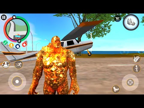 Rope Hero Vice Town | Mutant Giant Big Plan Finish Army Camp | Stone Giant Big Gun Fire Army Man