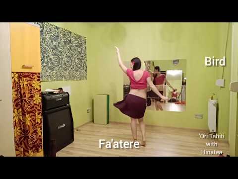 Tahitian steps short routine: Afata, fa'atere, tifene
