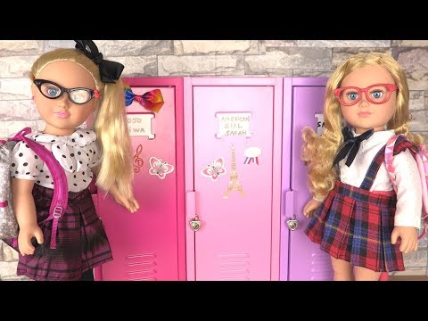 American Girl School Locker Back to School 🌸Rentrée Scolaire 2018 Vestiaire Poupée