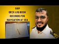 Deck Log Book Entry For Regular Navigation At Sea Sailor 360