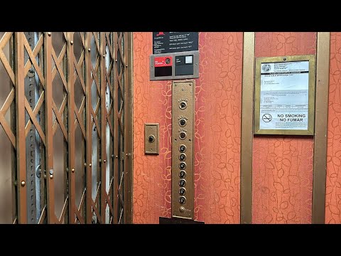 VINTAGE Gated OTIS Traction Elevator (1)  at Flori de Leon Apartments- St. Petersburg, FL, USA