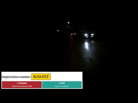 RJ13OTZ - Untaxed, Skids Toward Oncoming Traffic - Very Near Miss