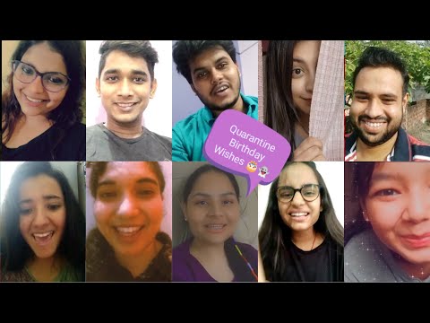 Quarantine Birthday Wishes Video From My Mains 🎂👻 || Quarantine Birthday Special