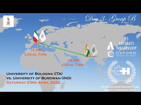 THIULDT 2022 - Day 3 - University of Bologna (ITA) vs. University of Burdwan (IND)