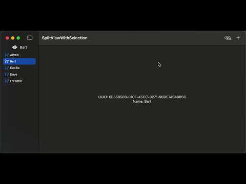 Problem adding new elements to a NavigationSplitView with selection in SwiftUI