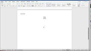 Inserting Equations and Superscripts/Subscripts in Word