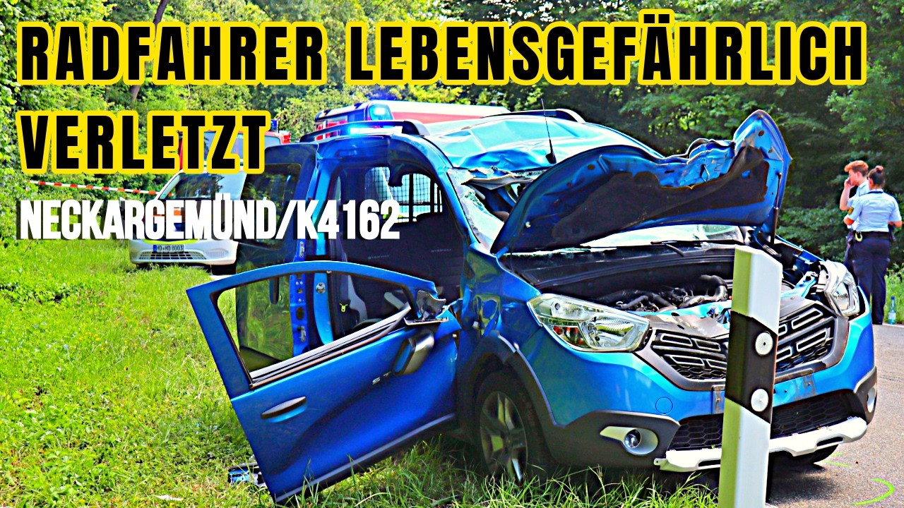 Autofahrerin durch Handy abgelenkt – Rennradfahrer bei Neckargemünd  lebensgefährlich verletzt