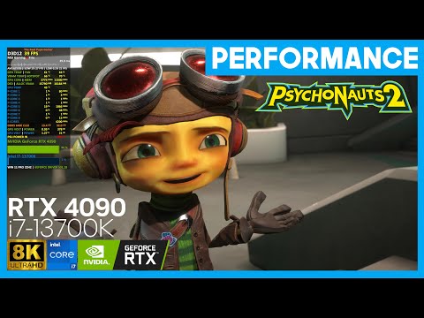 Psychonauts 2 8K Performance, Very Hight Settings | RTX 4090 | i7-13700K