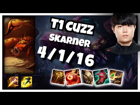 Skarner vs Kha'Zix SUNFIRE AEGIS T1 Cuzz JUNGLE (4/1/16) - v10.24