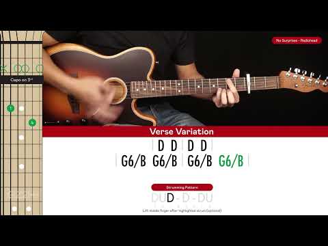 No Surprises Guitar Cover Radiohead 🎸|Tabs + Chords|