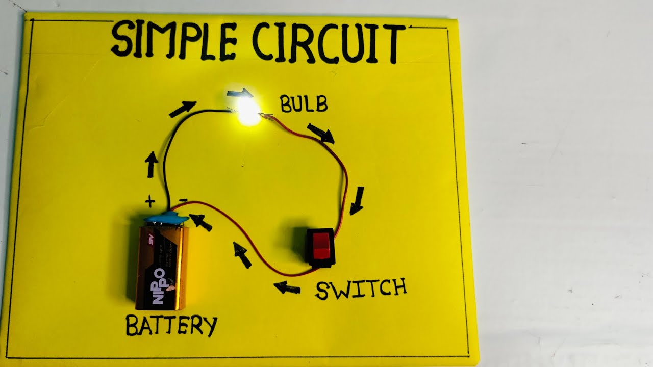 Working model of simple circuit/simple circuit working model/Electric simple circuit project/simple