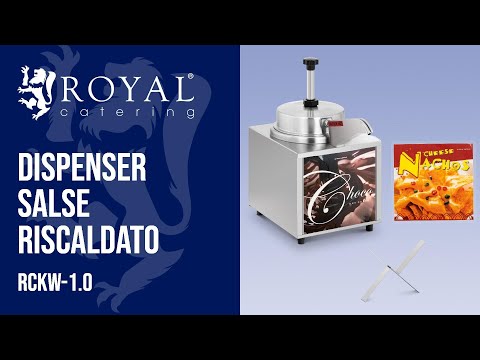 Video - Dispenser salse riscaldato - Con funzione riscaldante - Ideale per cioccolato e formaggio - 3,3 l