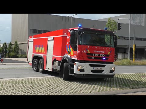 Brandweer Antwerpen met Spoed naar een Interventie - SIW, AP, TW, Signa en GIW