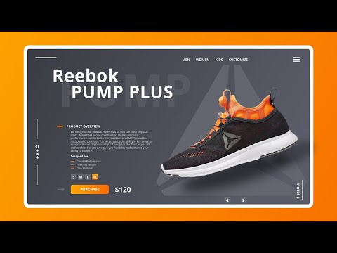 UI Design Tutorial | Reebok Web UI Design in Adobe XD | WebDesignGeek