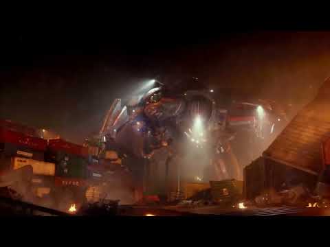 Pacific Rim. Gipsy Danger Jaegers VS Leatherback Otachi Hong Kong Battle