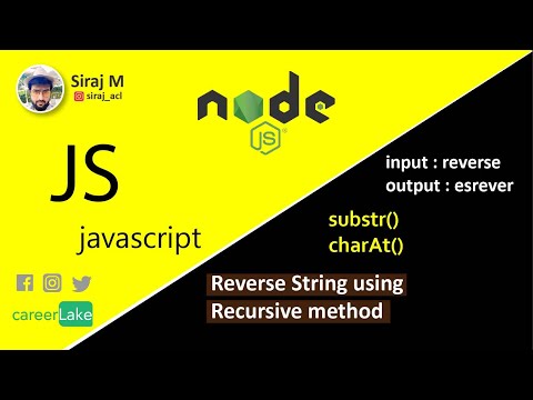 Reverse String Recursively In Javascript