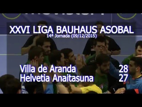 LIGA BAUHAUS ASOBAL J14 Villa de Aranda - Helvetia Anaitasuna 28 - 27