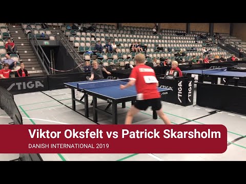 Table tennis: Viktor Oksfeldt vs Patrick Skarsholm