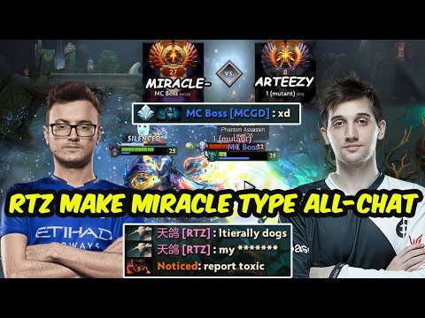 When RTZ make MIRACLE Type ALL-CHAT 😂😂😂 - Carry Battle