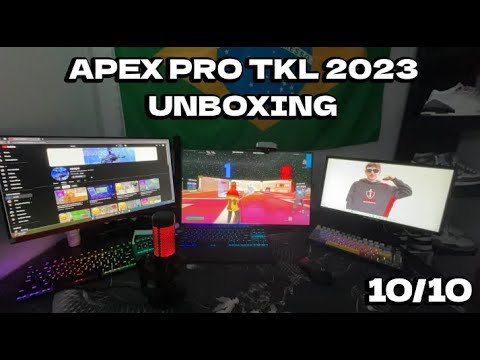 SteelSeries Apex Pro TKL 2023 UNBOXING + Fortnite Gameplay!