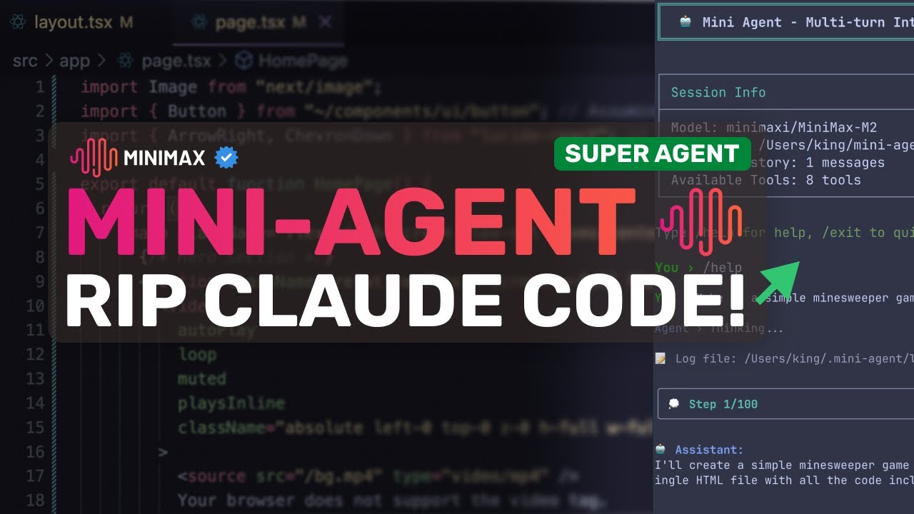 Mini-Agent: A NEW CONTENDER to Claude Code & Manus is FINALLY HERE!