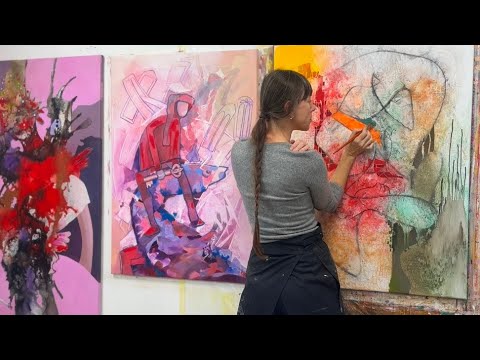 Create Abstract Paintings with Ease: Step-by-Step Guidance for Your Best Artwork | Elena Buechel