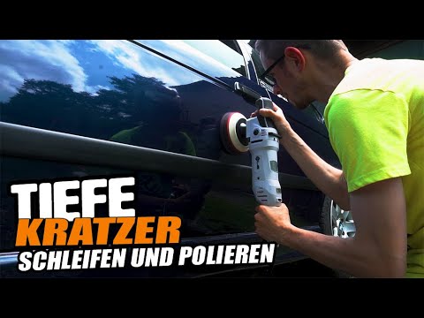Tiefe Kratzer schleifen und Polieren