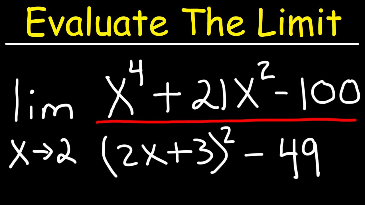 Evaluating Limits Analytically by Factoring Trinomials and Binomials