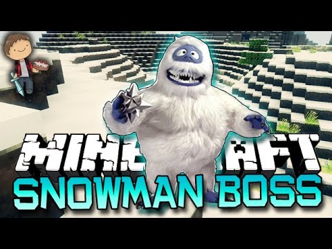 Minecraft: ABOMINABLE SNOWMAN BOSS! MYSTERY CHALLENGE OF GLISTON! w/Mitch & Jerome!