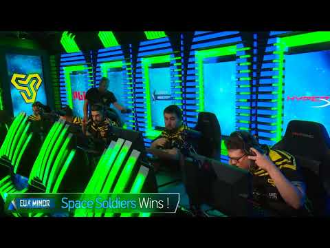 Caster gets more hyped than Space Soldiers about their win