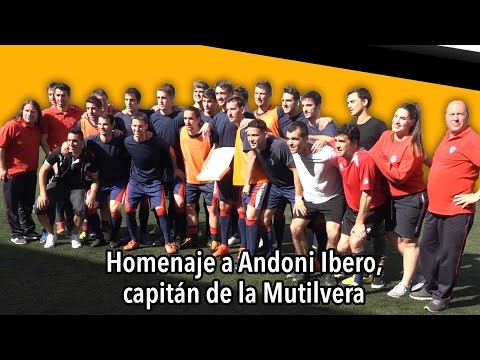 Homenaje a Andoni Ibero, capitán de la Mutilvera