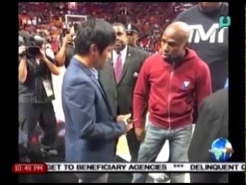 NewsLife: Pacquiao, Mayweather meet face-to-face at Miami Heat game || Jan. 28, 2015