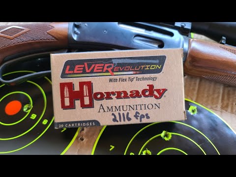 Hornady LeverEvolution 200gr FTX 35 Remington Ammo Test W/ Marlin 336