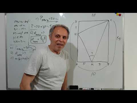 lecții 12 - TEST 20: dreptunghi, triunghi, unghi, arie, perimetru, înălțime