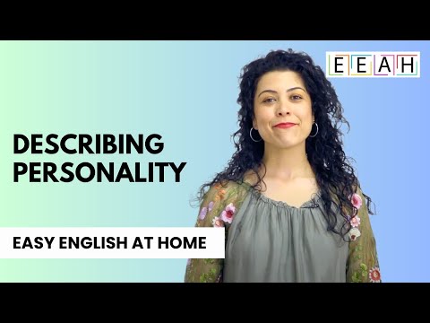 Elementary English #9: Describing Personality | Easy English at Home