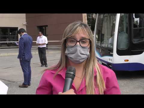 Sáenz presentó las 20 nuevas unidades de Saeta que mejorarán el servicio de transporte urbano