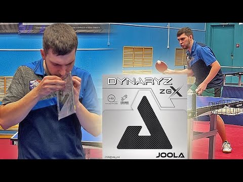 Одна из лучших европейских накладок для атаки! Joola DYNARYZ ZGX! Настольный теннис