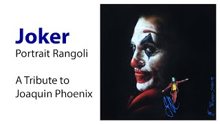 Download lagu A Tribute to the Joker -Joaquin Pheonix |Potrait Rangoli By Pramod Sahu|How to make Portrait Rangoli mp3