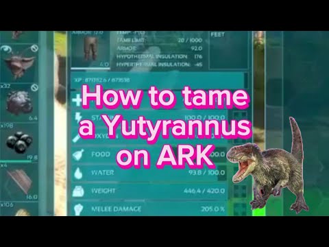 How to tame a Yutyrannus on ARK!