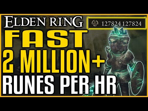 Elden Ring FARM 2 MILLION RUNES PER HOUR - Best and Fast Rune Farming for Leveling Up