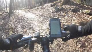 preview picture of video 'Mountain Biking with Strongest Folding Bike at Peekskill'