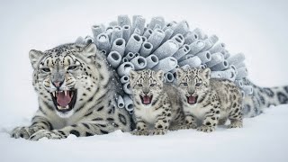 Incredible Courage 🏔️ Snow Leopard Cub Saves Its Mother | Animal Angels