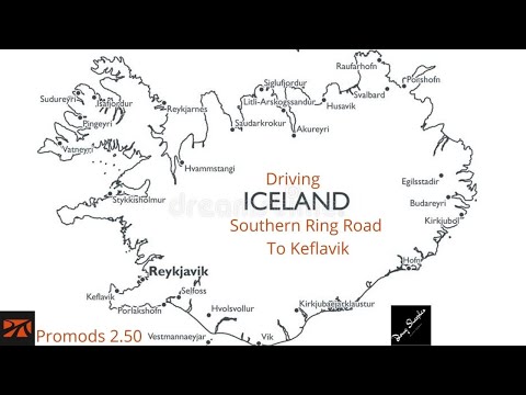 Driving Iceland southern ring road to Keflavik Promods 2 50