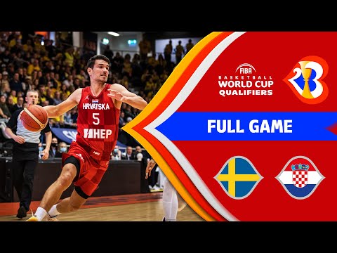 Sweden v Croatia | Full Basketball Game | #FIBAWC 2023 Qualifiers
