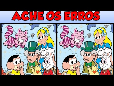 Encontre os 7 Erros Turma da Mônica | Nível Difícil I Jogo Dos 7 Erros
